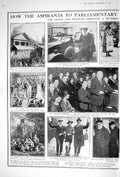 Old 1922 Parliament Asquith Hustings Walworth Polling Curzon Hospital 20th