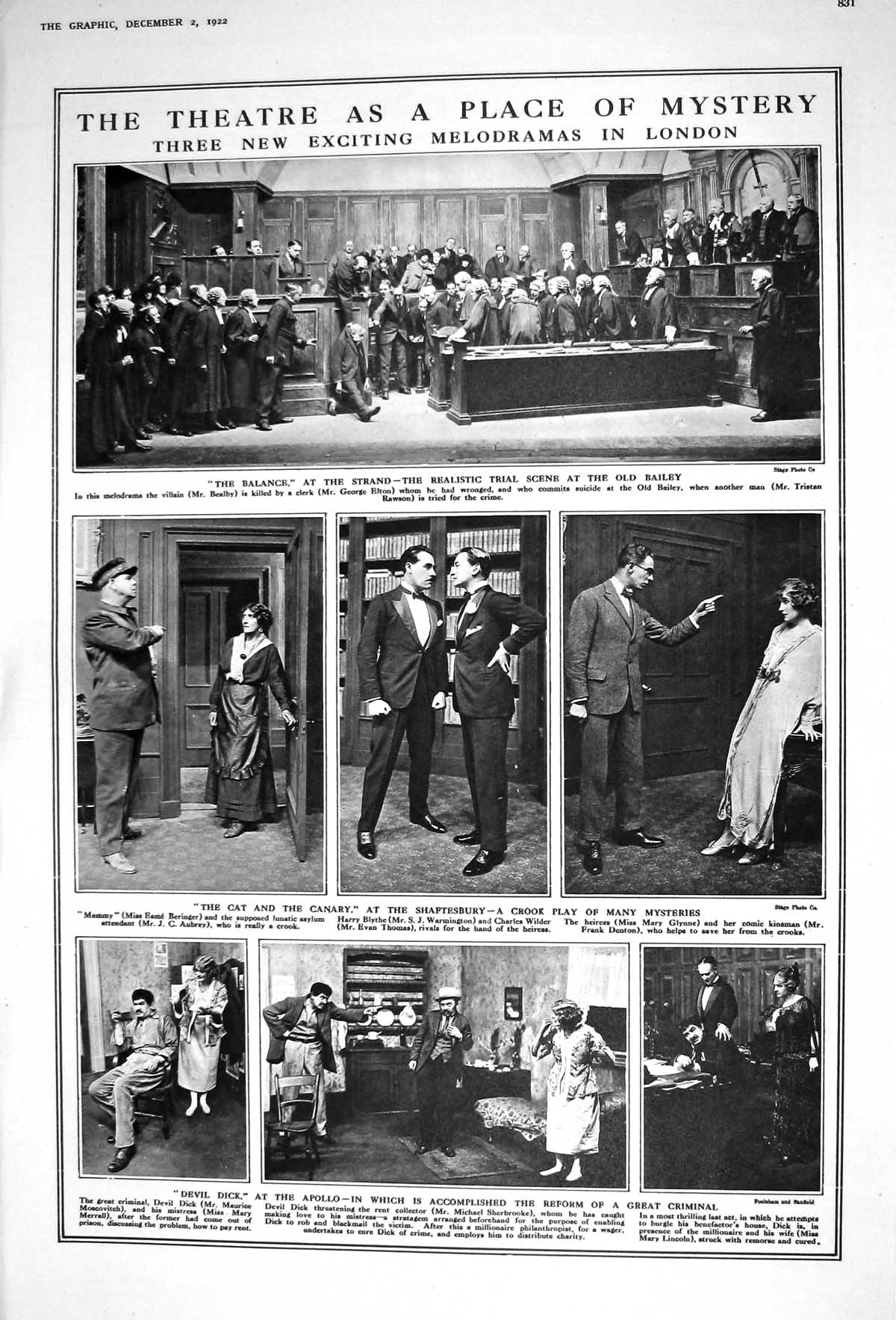 Old 1922 Theatre Balance Cat Canary Devil Duck Tata India Halicarnass 20th