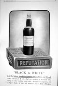 Antique Old Print 1922 Advertisement Black White Scotch Whisky James Buchanan