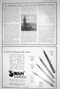 Old 1922 Stadshuset Stockholm Town Hall Architecture Swan Fountain Pe 20th
