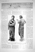 Old 1922 Ladies Fashion Travelling Wrap Evening Gown Bernard Chasseri 20th