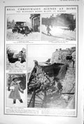 Old 1922 Snow Blizzard Buxton Motor Car Children Map Bulgaria Greece 20th