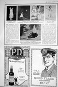 Antique Print 1923 Wills GFlake Cigarettes Dawson Scotch Whisky Theatre Bla