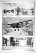 Old 1923 Floods Overflowing River Thames Valley Venice West Indies Tr 20th
