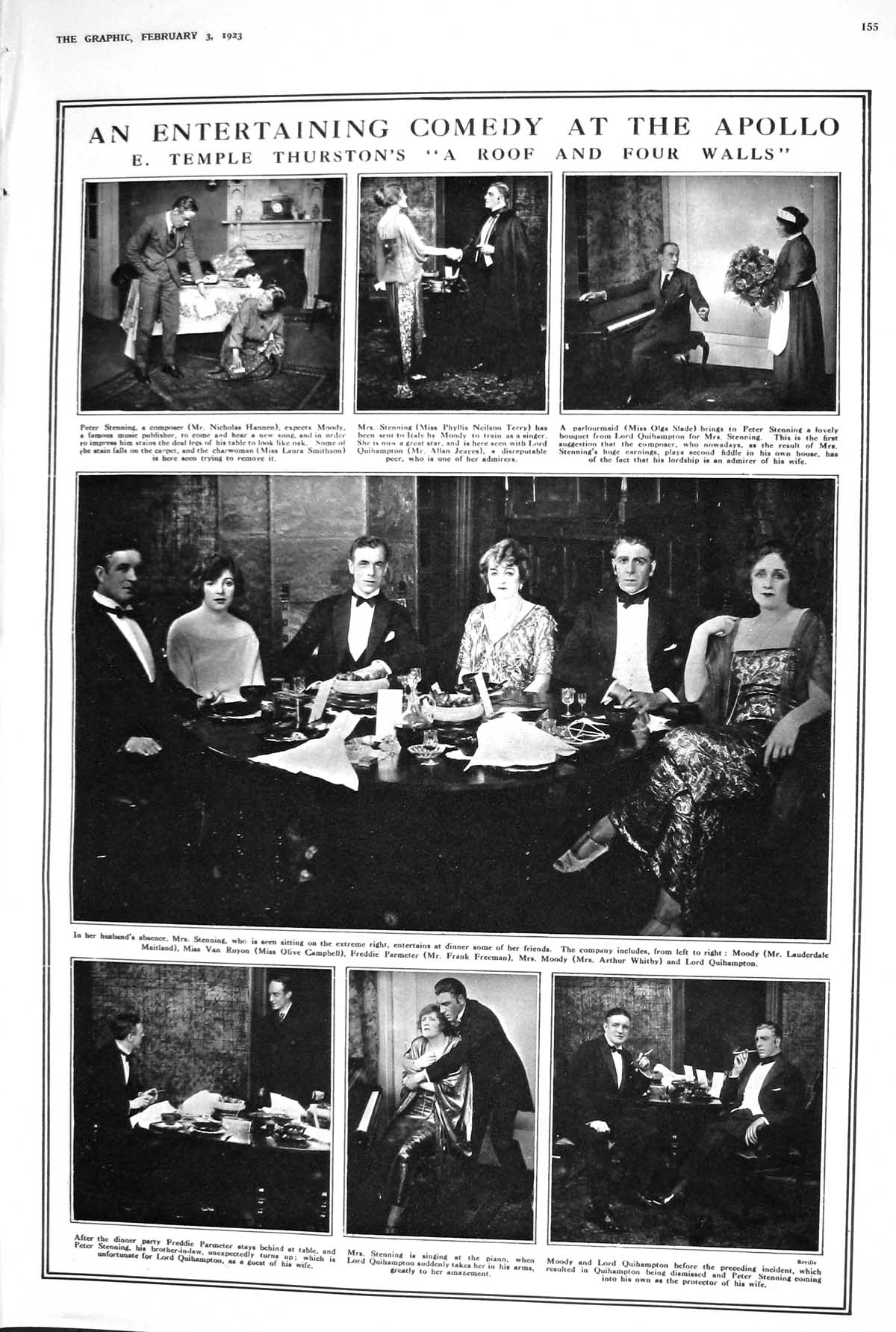 Old 1923 Comedy Apollo Thurstons Rofour Walls Fashion Frills Frivolit 20th