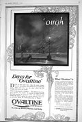 Old Print 1923 Ovaltine Tonic Food Beverage Illustration Days Sleet Rain 20th