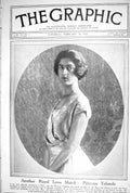 Old 1923 Princess Yolanda Betrothed Ismet Pasha Lausanne Rhine Overfl 20th