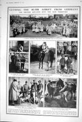Old 1923 Ruhr Germany French Advance Artillery Park Horses Violins Ko 20th
