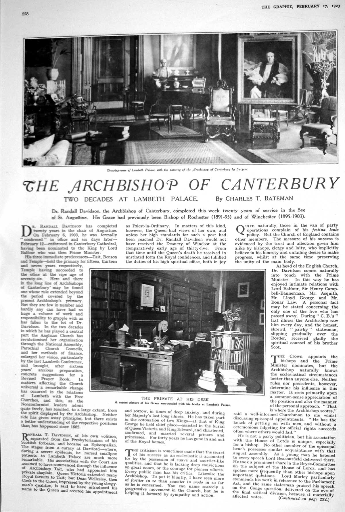 Old 1923 Archbishop Canterbury Lambeth Palace Fashion Candida Gown So 20th