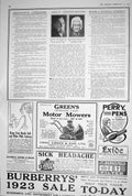 Old 1923 Burberry Sale Greens Motor Mowers Perry Pens Cuticura Centen 20th
