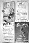 Old 1923 Grossmiths Perfume Grants Scotch Liqueur Napier Car Stand Fa 20th