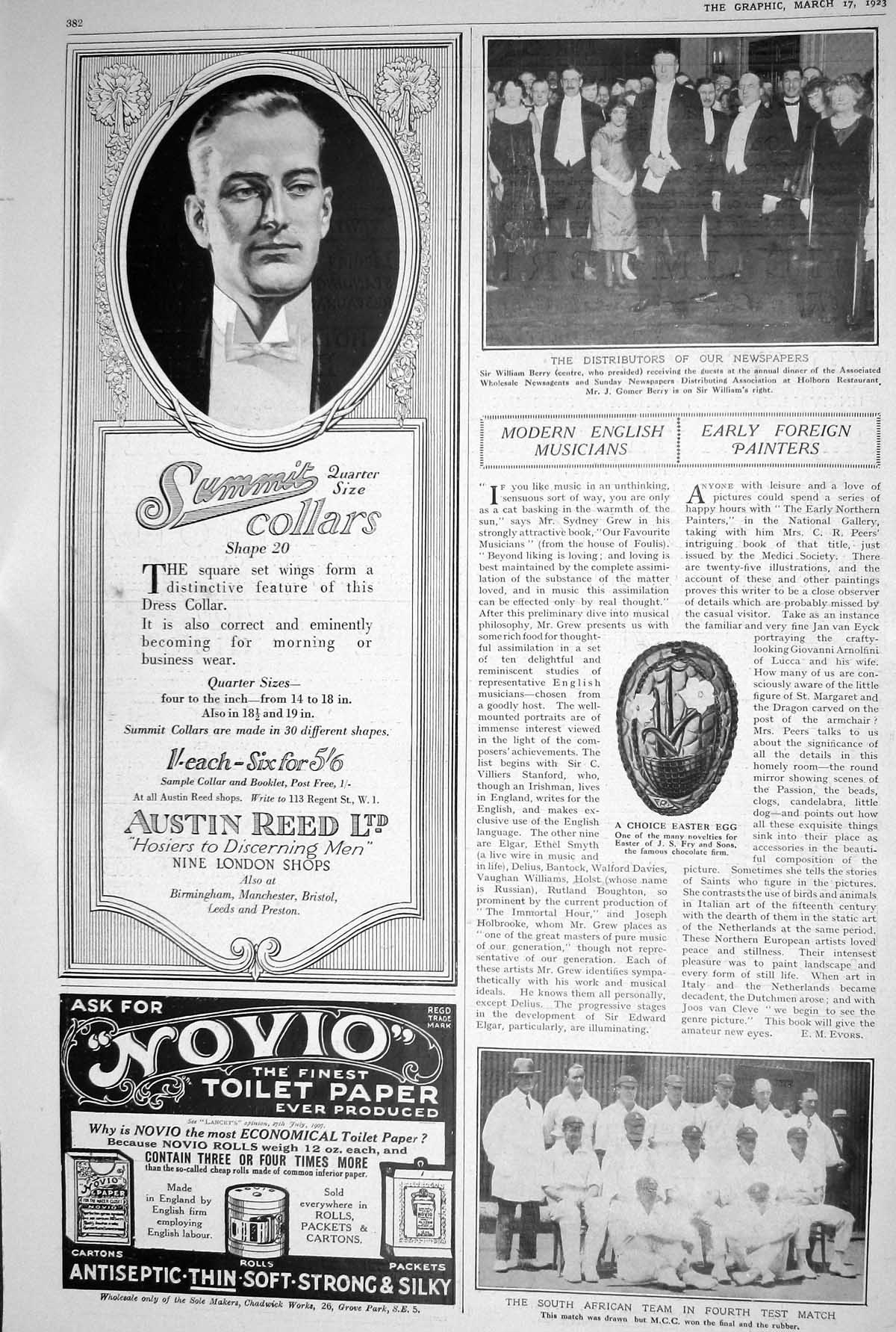 Old 1923 Novio Toilet Paper South African Easter Egg Distributors New 20th