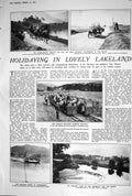 Old 1923 Lakeland Horse-Drawn Motor Small Railway Ferry Windermere Ro 20th