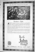 Antique Old Print 1923 John Haig Clubmans Whisky Waiters Club Land Series 22