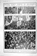 Old 1923 Roumania Peasant Protest Krupps Annealing Furnace Destroyed 20th