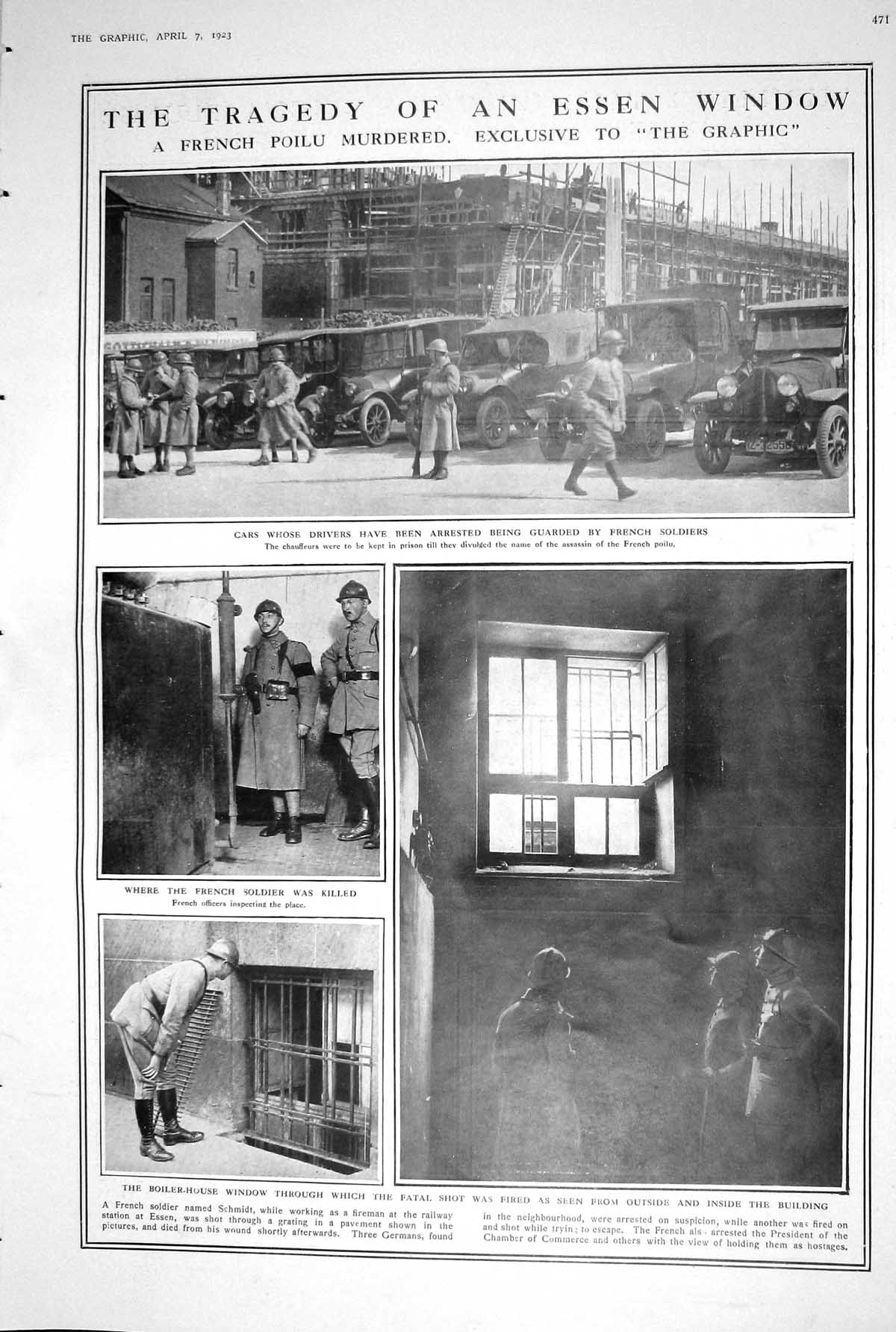Old 1923 French Poilu Murdered Soilder Prince Plunge Horse Stream Ste 20th