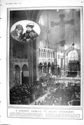 Old 1923 Tribute Sarah Bernhardt Westminster Cathedral Horses Prince 20th