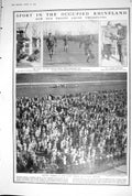 Old 1923 Rhineland Army Football Cup Race Meeting Tommies Deer Restau 20th