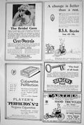 Old 1923 Cigarette John Player Bengers Carters Tricycles Bicycles Cir 20th
