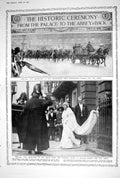 Old 1923 Lady Elizabeth Bowes-Lyon Wedding Westminster Abbey Horse Ga 20th