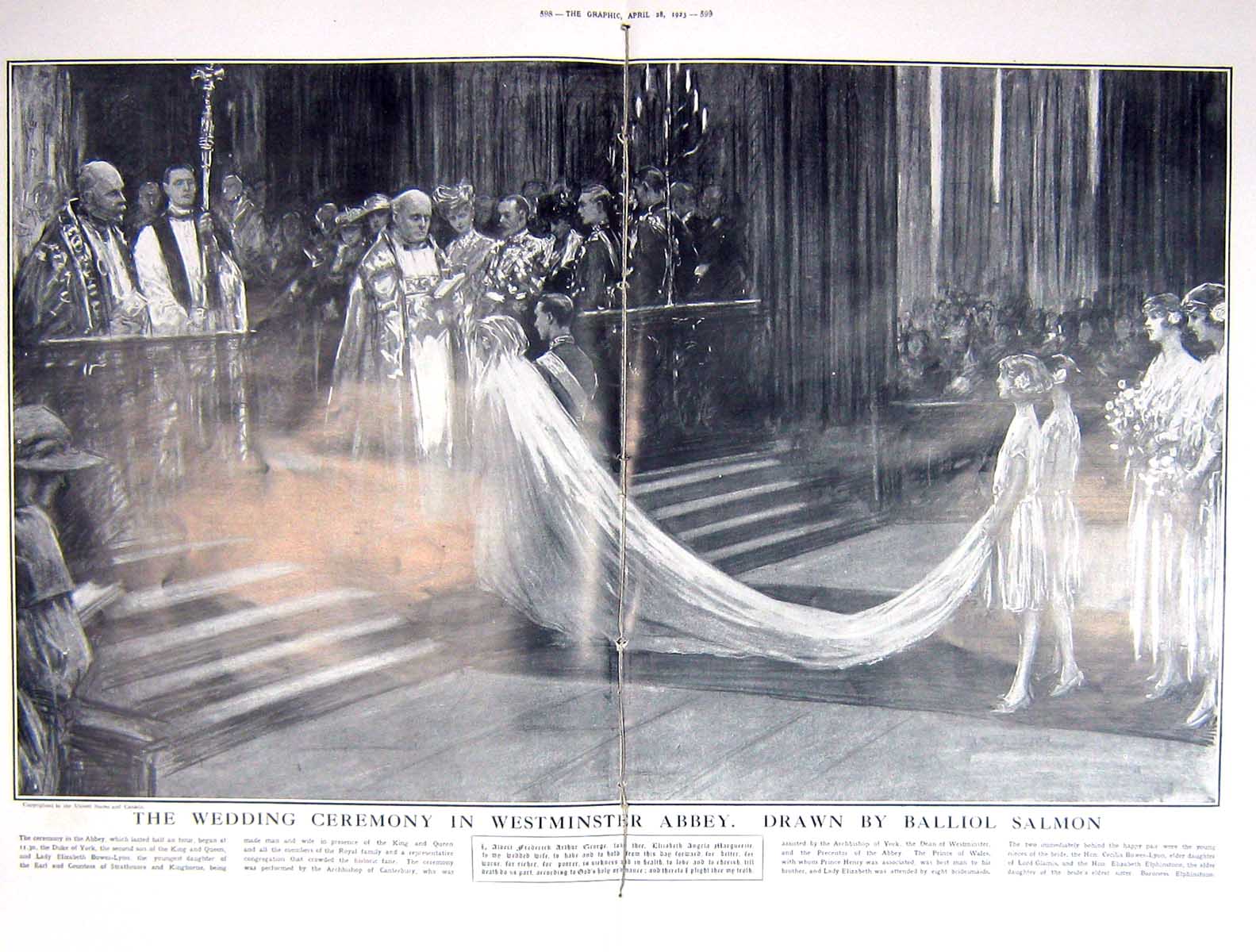 Old 1923 Bridesmaids Westminster Abbey Wedding Balliol Salmon Sir Joh 20th