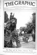 Old 1923 Prince Belgian Warrior Wales Wreath Grave St. Clements Carna 20th
