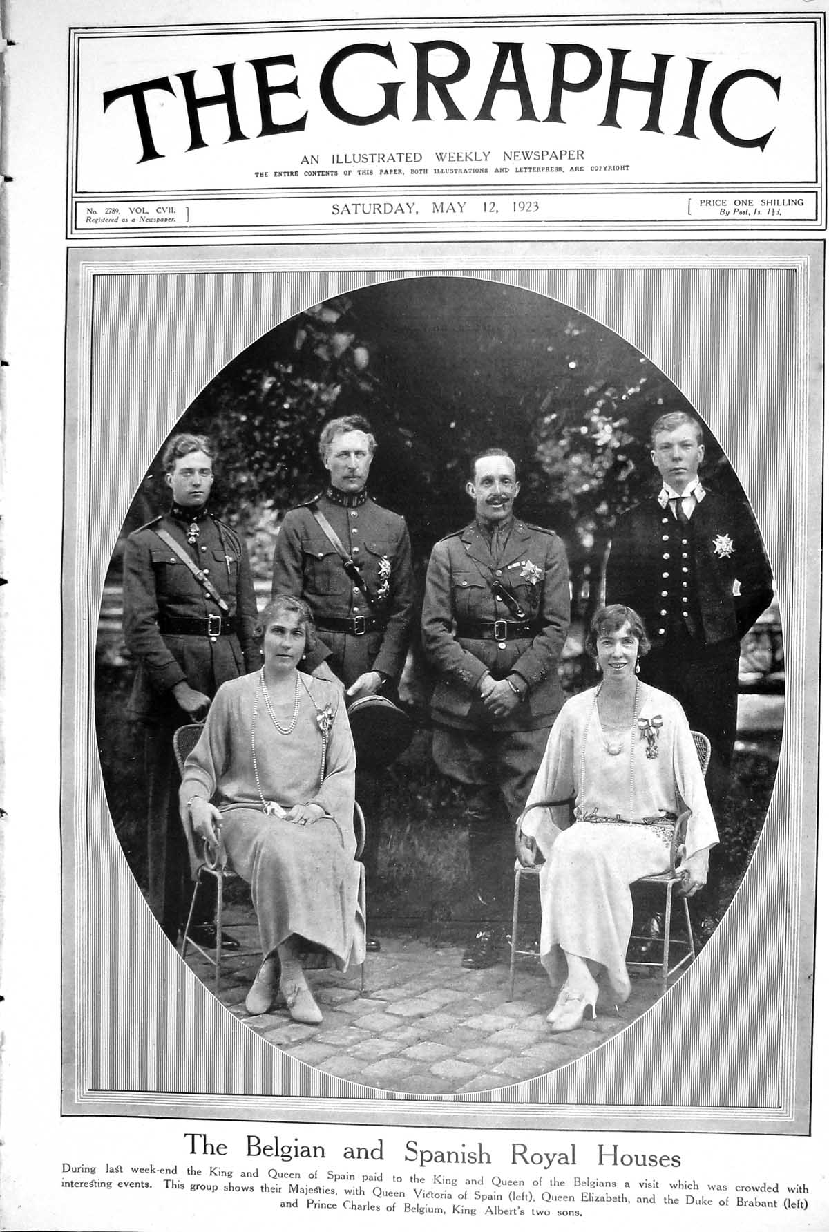 Old 1923 Belgian Spanish Royal Houses Ruth Primrose Wilfred Mortimer 20th