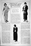 Old 1923 Fashion Frills Frivolities Candida Gown Frock Georgette Moro 20th