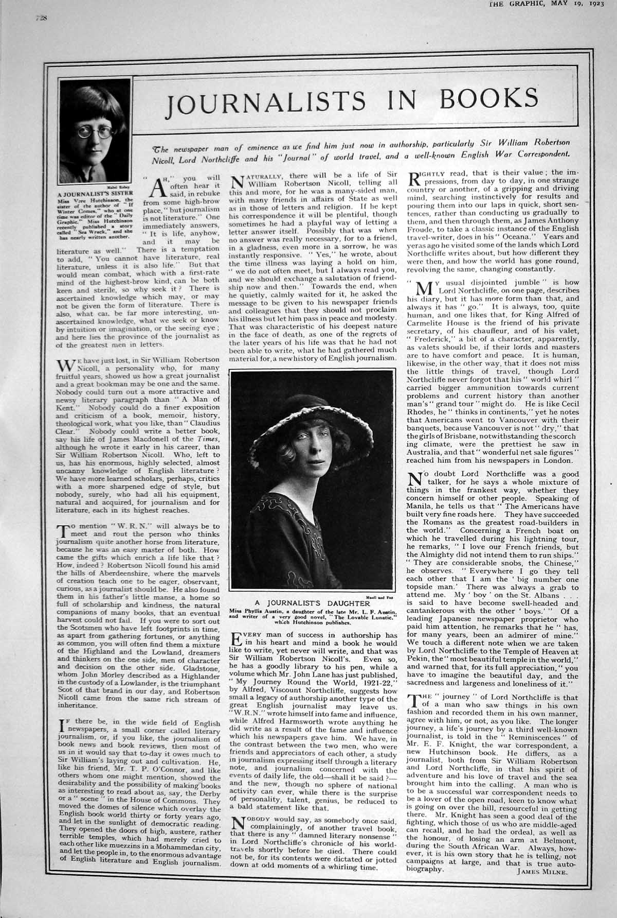 Old 1923 Ists Books Phyllis Austin Vere Hutchinson William Robertson 20th