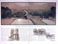 Old 1923 Sir John Dering Drawing Maxwell Versailles Boats Loading Tra 20th