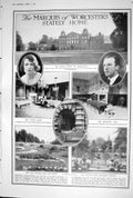 Old 1923 Marquis Worcesters Stately Home Dining Servants Tennis Playe 20th