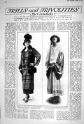 Old 1923 Frills Frivolities Fashion Candida Coat Armand Gown Romain L 20th