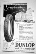 Antique Old Print 1923 Dunlop Tyres Rubber Company Advertisement Cord Motor