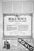 Old Print 1923 Rolls-Royce Car Motoring Foot Bath Cabinet Novio Aviation 20th
