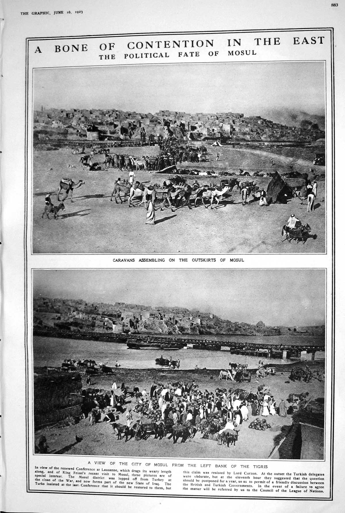 Old 1923 Mosul Caravans Camels Tigris Williamson Smith Bailey Kemplin 20th