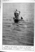 Old 1923 Birny Summer Girl Swimming Badger Bathing Baby Gipsy Encampm 20th