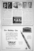 Old 1923 Swan Fountpens Cocktail Lounge Turf Virginia Cigarettes Crop 20th