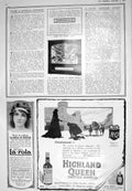 Antique Old Print 1925 Alpine Motor Car London Highland Queen Whisky Buchanan