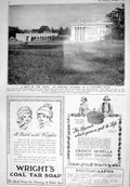 Antique Old Print 1925 Moor Park Mansion House Country Club Debenham Marshall