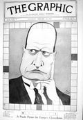 Old 1925 Cartoon Man Picture Puzzle Woodrow Wilson Baker German Cruis 20th