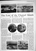 Old 1925 Channel Islands Jersey Peter Port Sark Jethou Lloyd Fitzgera 20th