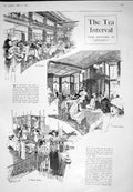 Old 1925 Tea Interval London Theatre Victoria Bond Street Sculpture H 20th