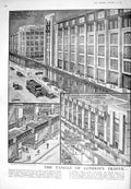 Old 1925 London Traffic Shopping Parking Motor Cars Transport Camel O 20th