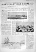Old 1925 Richmond Hill Art British Museum Heckel Dickinson Hamilton Q 20th