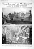Old 1925 Houses Parliament Fire Westminster Diagram Boat Solomon Hand 20th