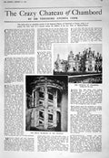 Old 1925 Chateau Chambord Staircase Hunting Hermione Bullough Alsatia 20th