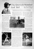 Old 1925 Cecil Laitch Golf Tennis Lenglen Sherlock Holmes Monkey Bank 20th