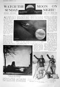 Old 1925 Moon Earth Astronomy Eclipse Sun London Newgate Gaol Executi 20th