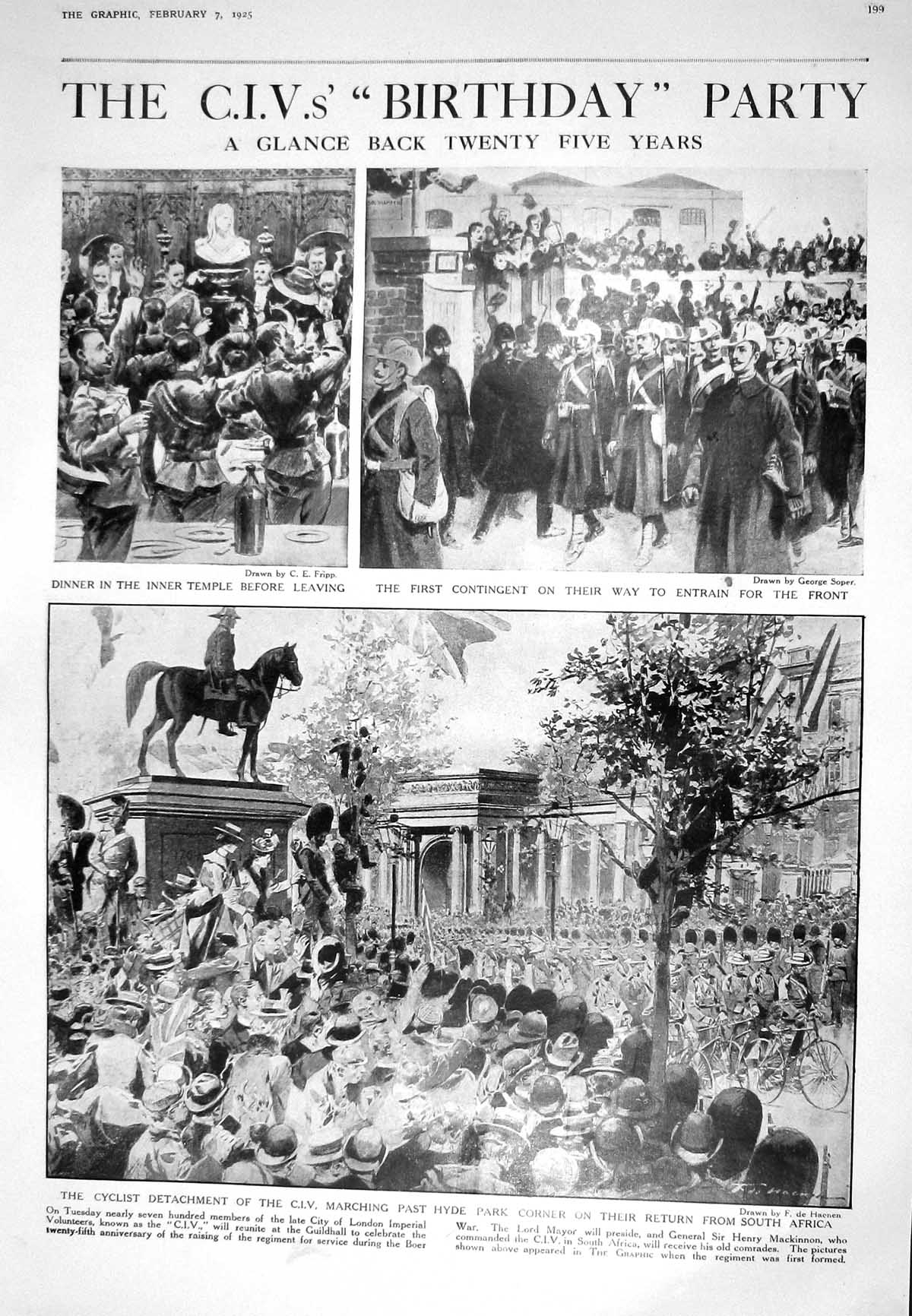 Old 1925 C.I.V. Birthday Party Hyde Park Mackinnon Hanging Gardens Mo 20th