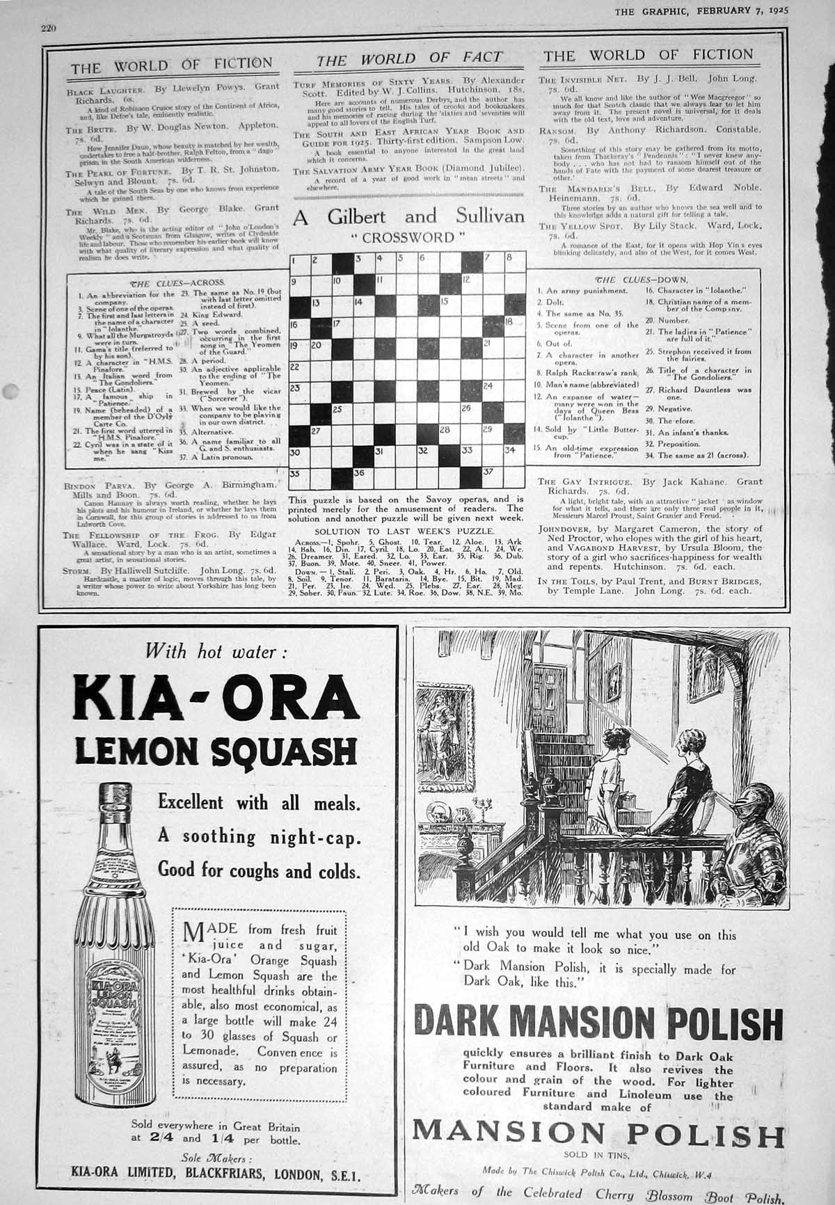Antique Old Print 1925 Kia-Ora Orange Squash Mansion Polish British Petrol 20th